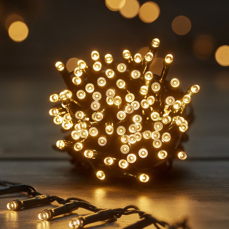 2000 LED Warm White Christmas Tree String Lights (Low Voltage)