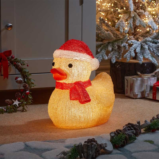 InLit Ice Santa Duckling Acrylic Christmas Light – Large (30cm)