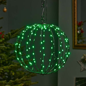240 LED Twinkling Colour Changing Orb Light – 40cm (Low Voltage) - XMAS ROOM DECORATION - LIGHT UP - Beattys of Loughrea