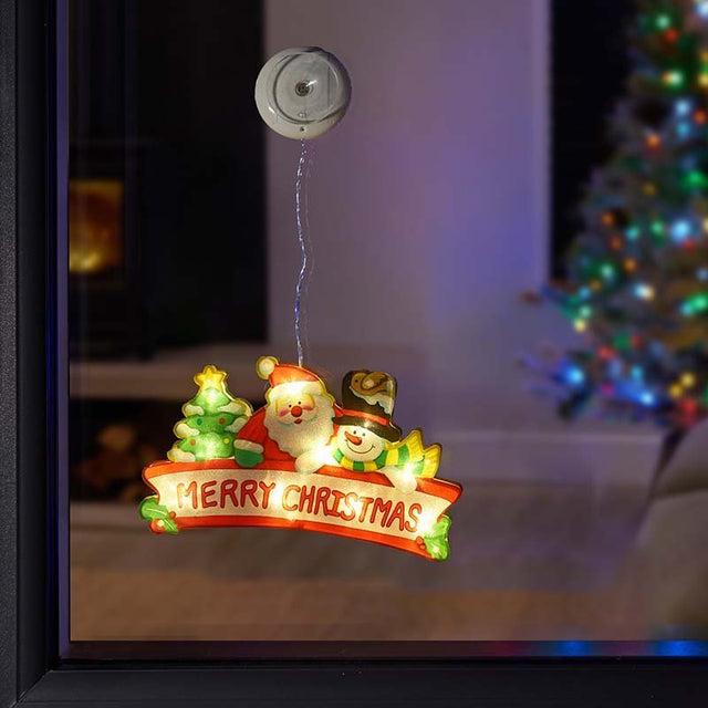 InLit Vintage WindoChristmas Illuminated Window Light - XMAS ROOM DECORATION - LIGHT UP - Beattys of Loughrea