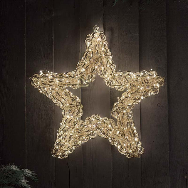Titan Silver Star Illuminated Christmas Silhouette Light – 50cm (Low Voltage)