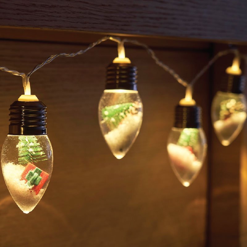 Snowy DecoBulb LED Christmas String Lights – Set of 10 - XMAS LIGHTS LED - Beattys of Loughrea