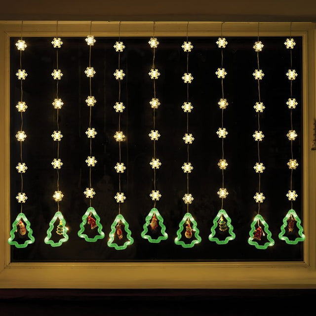 Xmas Tree Curtain Lights – Warm White (Low Voltage) - XMAS LIGHTS LED - Beattys of Loughrea