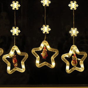 Xmas Star Curtain Lights – Warm White (Low Voltage) - XMAS LIGHTS LED - Beattys of Loughrea