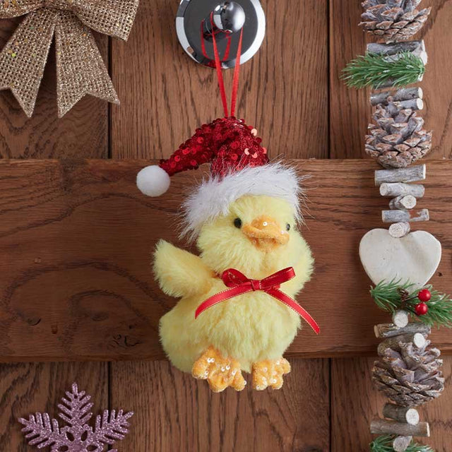 SparkleDuck Plush Pendant Hanging Christmas Decoration (16cm)