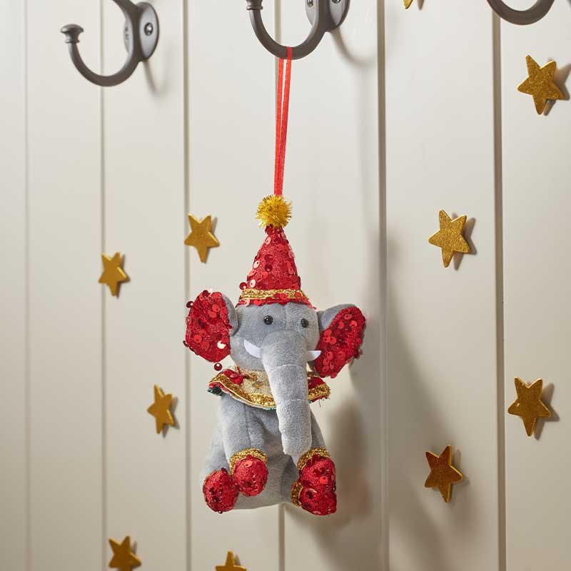 Xmas Circus Hefferlump Plush Pendant Hanging Christmas Decoration (18cm)