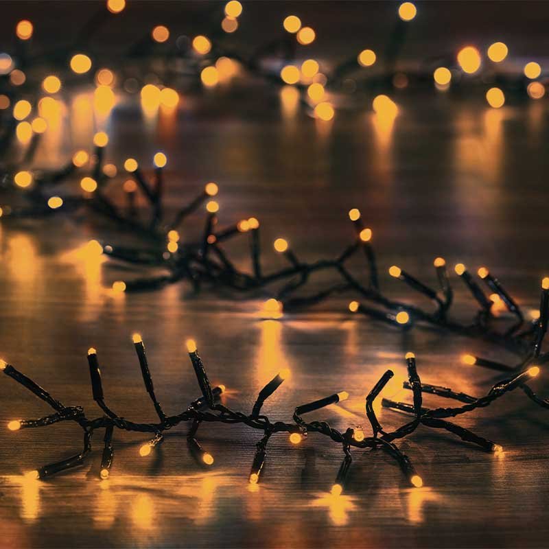 1500 LED Cluster Lights – Antique White (Low Voltage) - XMAS LIGHTS LED - Beattys of Loughrea