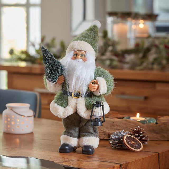 Sage Santa Traditional Standing Christmas Figurine – 25cm - XMAS SOFT DECOS - Beattys of Loughrea