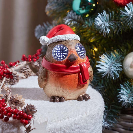 Blinkin' Robin Animated Light-Up Christmas Ornament – 14cm