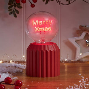 Neon DecoLamp Merry Xmas Tabletop Light – 17cm - XMAS LANTERNS/ BOTTLES - Beattys of Loughrea