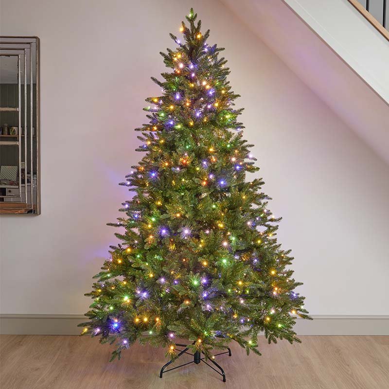 7ft InLit Noble King Conifer Pre-Lit Artificial Christmas Tree - XMAS TREE F/O LIGHT UP - Beattys of Loughrea
