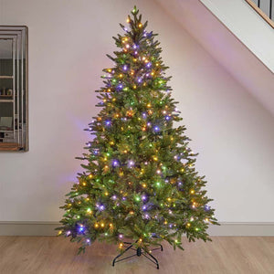 7ft InLit Noble King Conifer Pre-Lit Artificial Christmas Tree - XMAS TREE F/O LIGHT UP - Beattys of Loughrea