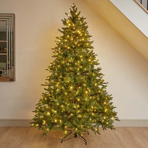 7ft InLit Noble King Conifer Pre-Lit Artificial Christmas Tree - XMAS TREE F/O LIGHT UP - Beattys of Loughrea