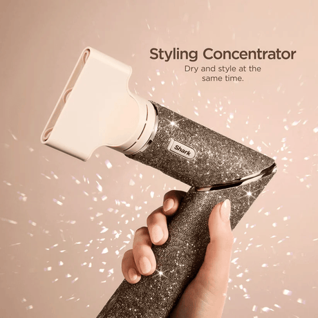 Shark FlexStyle Sparkle – Champagne Diamond Limited Edition 5-in-1 Air Styler & Hair Dryer Gift Set - CURLERS/CRIMPERS/STRAIGHTENERS - Beattys of Loughrea