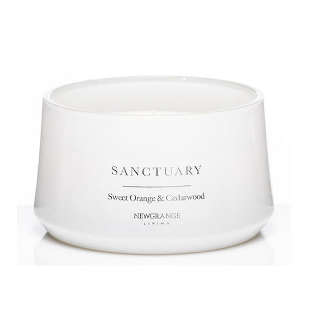 Newgrange Living Sanctuary Sweet Orange & Cedarwood 3-Wick Candle
