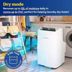 Russell Hobbs Portable Air Con & Dehumidifier - White - RHPAC4003