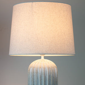 Presley Ceramic Table Lamp - Ridged 64cm - STANDARD/FLOOR LAMPS - Beattys of Loughrea