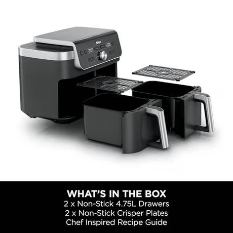 Ninja DualZone XL 2-Drawer Air Fryer - DZ901UK - AIR FRYER / DEEP FAT FRYERS - Beattys of Loughrea