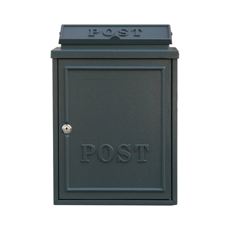 Postplus Classic Diecast Post Box, Grey - LETTER BOXES - Beattys of Loughrea