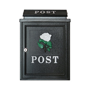 Postplus White Rose Diecast Post Box