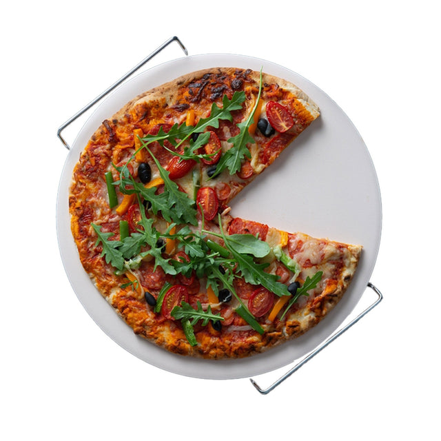 Typhoon 13 Inch Pizza Stone With Serving Rack