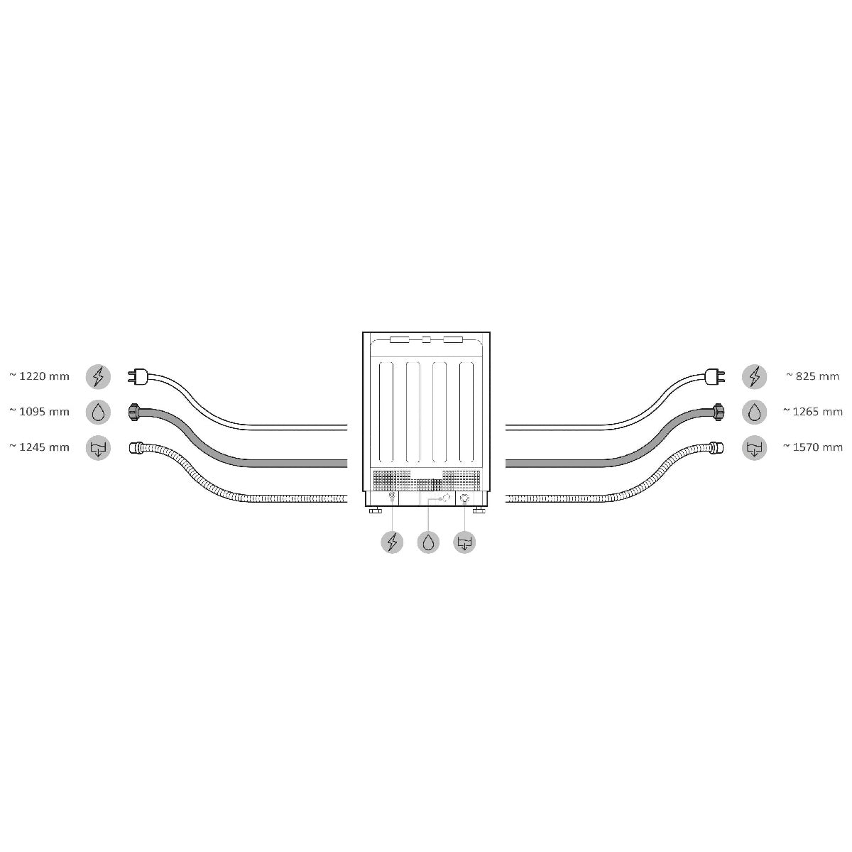 HOOVER HFP4C7E0A-80 GRAPHITE FREESTANDING DISHWASHER 15PL C HFP4C7E0A-80