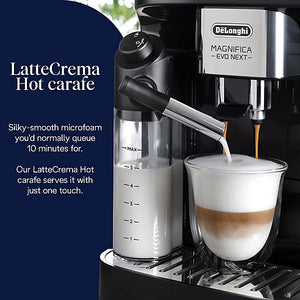 De'Longhi Magnifica Evo Next Bean to Cup Coffee Machine - Black - ECAM310.60.B