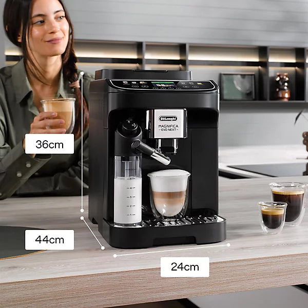 De'Longhi Magnifica Evo Next Bean to Cup Coffee Machine - Black - ECAM310.60.B