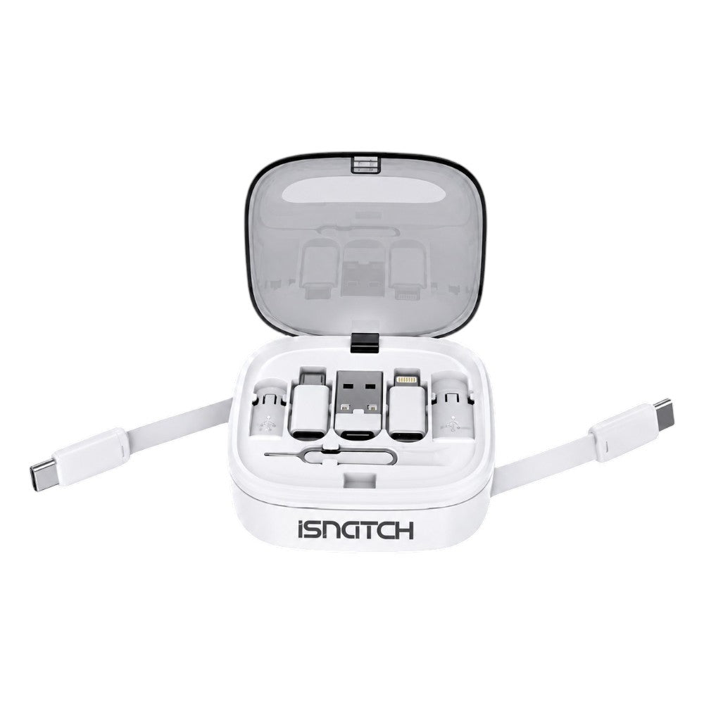 iSnatch 60W 4-in-1 Charging Cable Kit - Lightning, USB-A, Micro-USB & USB-C