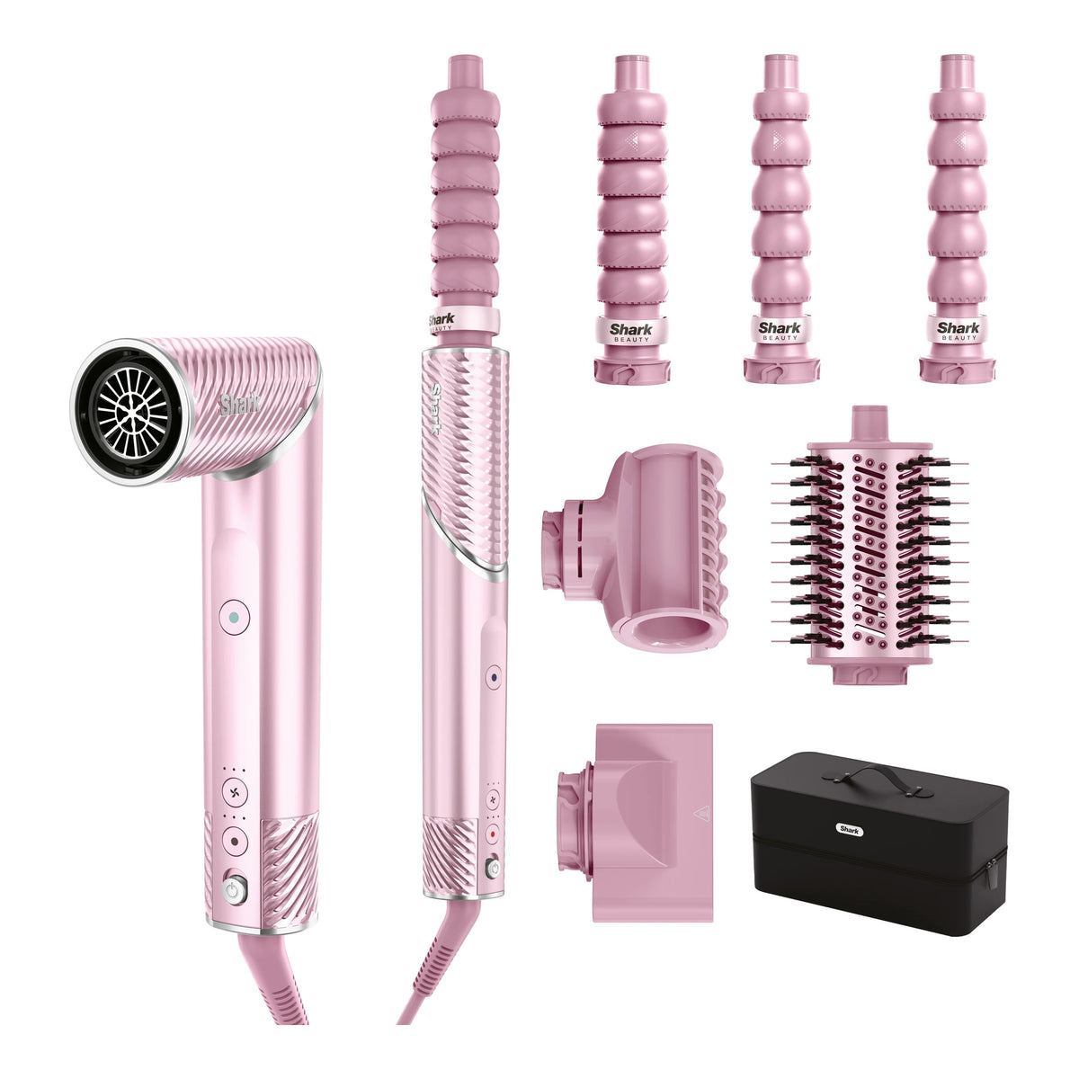 Shark FlexStyle IonCurl 5-in-1 Air Styler and Hair Dryer, Pink HD850UKPK