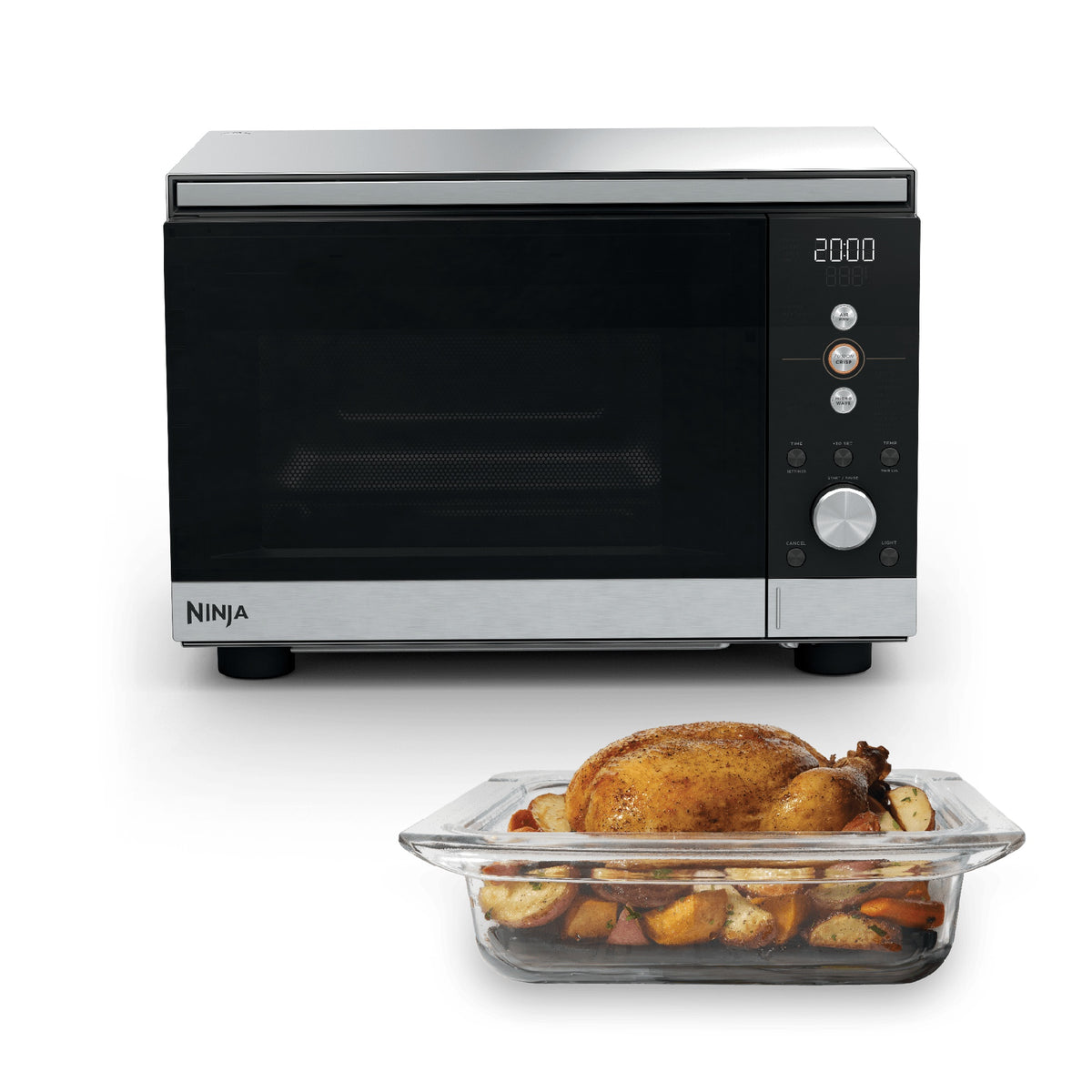 Ninja CRISPi Microwave, Air Fryer & Oven - Silver (MW101UK)