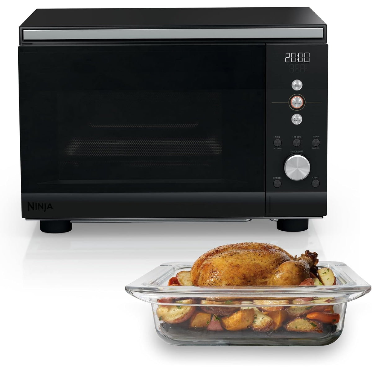 Ninja CRISPi Microwave, Air Fryer & Oven - Black (MW101UKBK1)