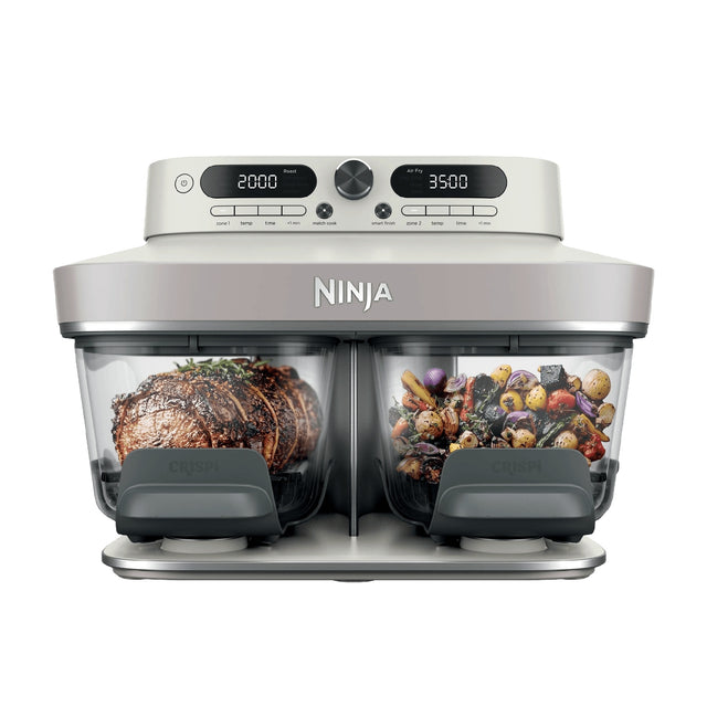 Ninja CRISPi DualZone 8-Function Glass Air Fryer - Bone (DD102UKIV2)