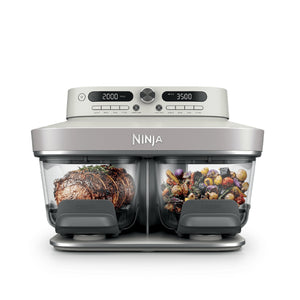 Ninja CRISPi DualZone 8-Function Glass Air Fryer - Bone (DD102UKIV2)