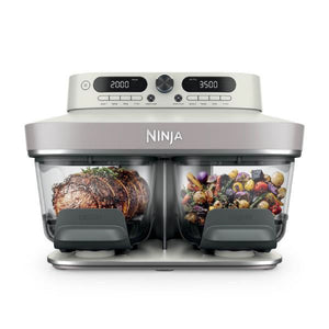Ninja CRISPi DualZone 8-Function Glass Air Fryer - Bone (DD102UKIV2)