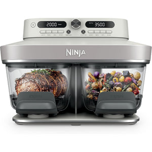 Ninja CRISPi DualZone 8-Function Glass Air Fryer - Bone (DD102UKIV2)