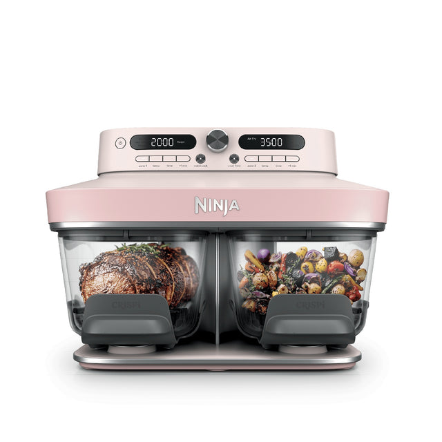Ninja CRISPi DualZone 8-Function Glass Air Fryer - Rose Quartz (DD102UKPK1)