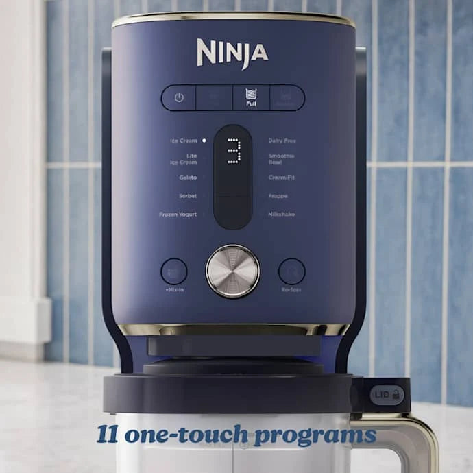 Ninja CREAMi XL 11-in-1 Ice Cream Maker, Navy NC601UK