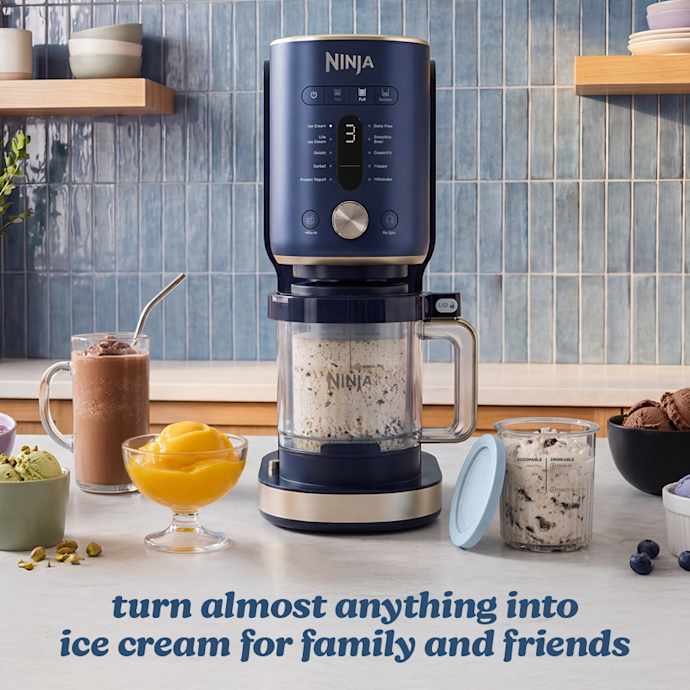 Ninja CREAMi XL 11-in-1 Ice Cream Maker, Navy NC601UK