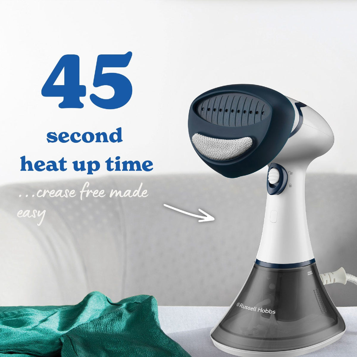 Russell Hobbs Steam Genie Essential 1600W Garment Steamer (25591/RH)