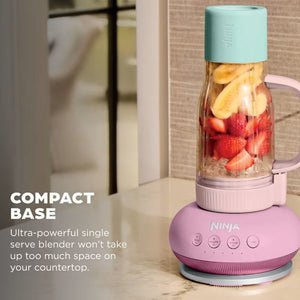 Ninja BlendBOSS 1100W 710ml Personal Blender - Pink Peppercorn (DB351UKPK1BRN)