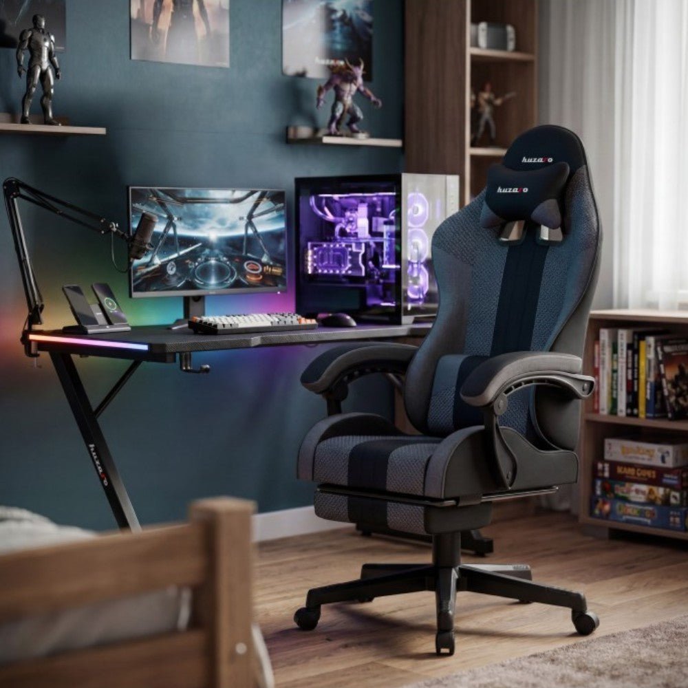 Huzaro Force 4.7 Grey Fabric Mesh Gaming Chair - GAMING & LAPTOP CHAIR / DESK - Beattys of Loughrea