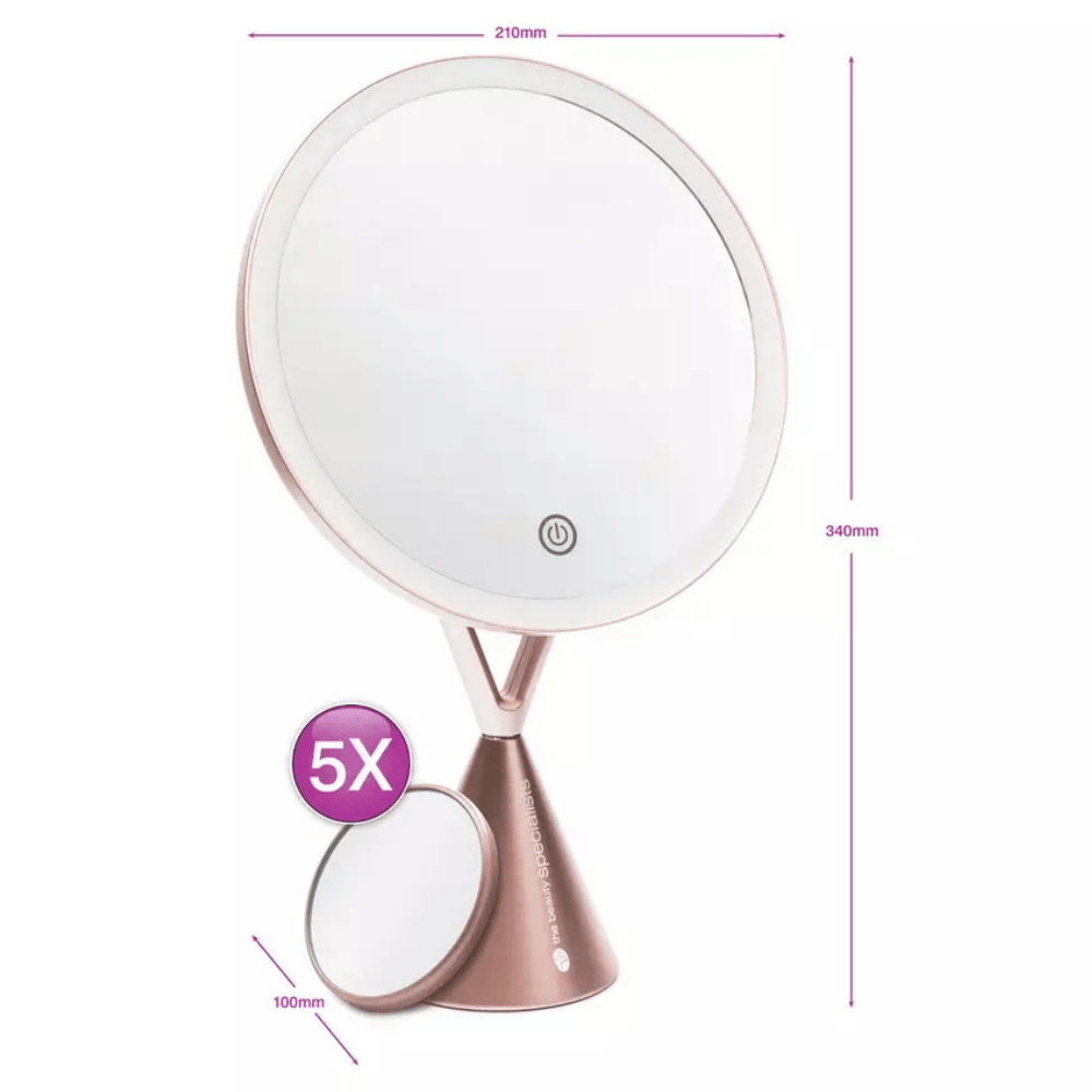 Rio HD Illuminated Makeup Mirror with 5x Magnifier (MMCO) - LIGHT UP MIRROR - Beattys of Loughrea