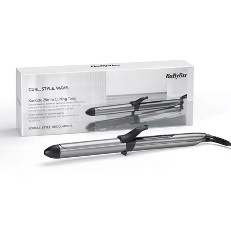 BaByliss Xanadu 25mm Curling Tong with Clamp, C261U - CURLERS/CRIMPERS/STRAIGHTENERS - Beattys of Loughrea