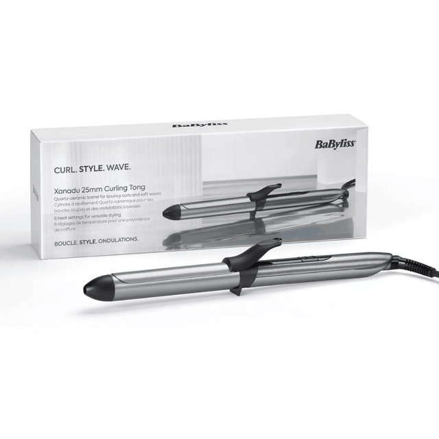 BaByliss Xanadu 25mm Curling Tong with Clamp, C261U - CURLERS/CRIMPERS/STRAIGHTENERS - Beattys of Loughrea