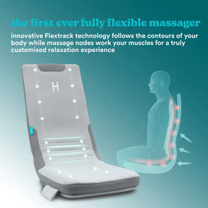 HoMedics Full Body Flex Massage Cushion with Heat, MCS-512H-EB - HEAT MASSAGERS - Beattys of Loughrea