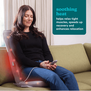 HoMedics Full Body Flex Massage Cushion with Heat, MCS-512H-EB - HEAT MASSAGERS - Beattys of Loughrea