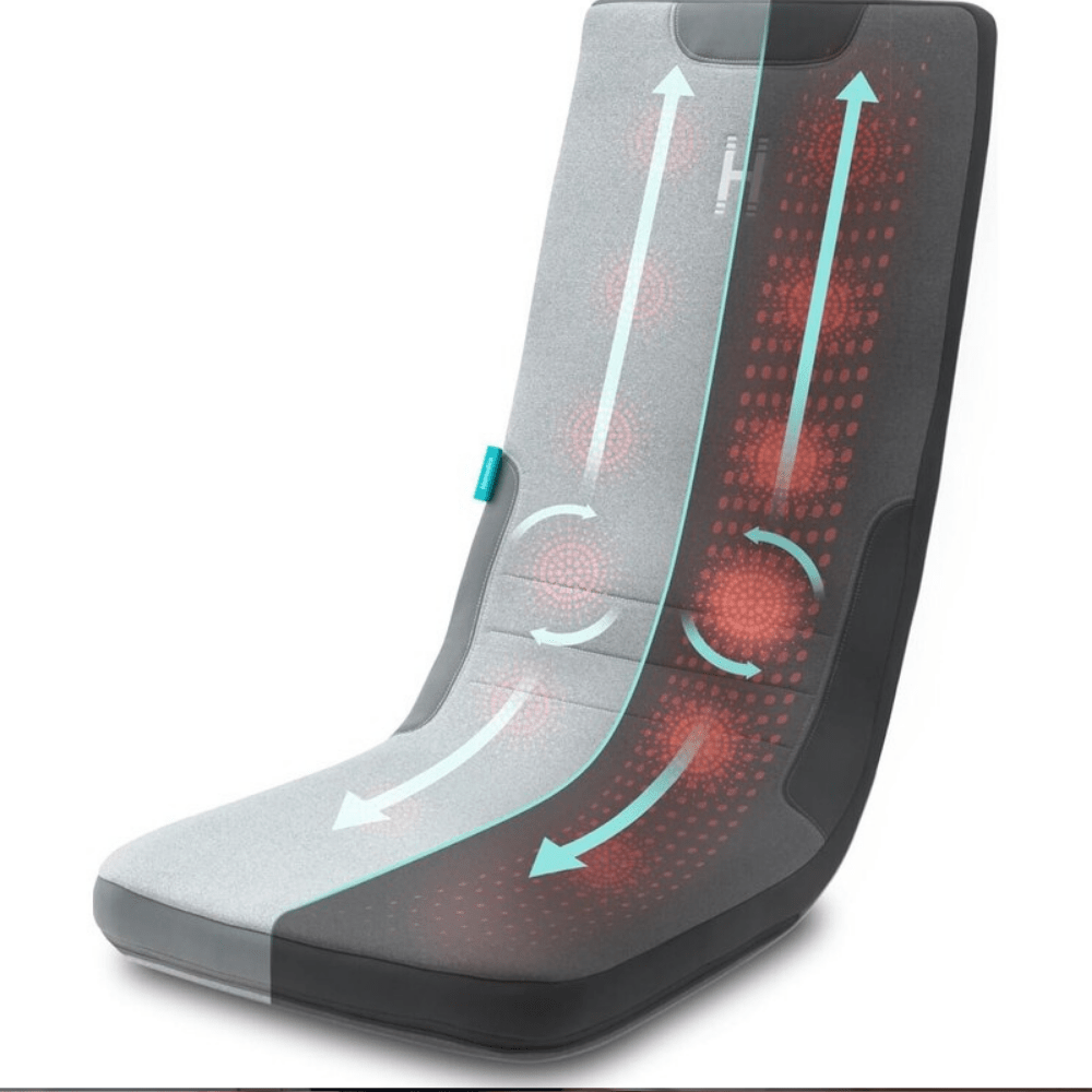 HoMedics Full Body Flex Massage Cushion with Heat, MCS-512H-EB - HEAT MASSAGERS - Beattys of Loughrea