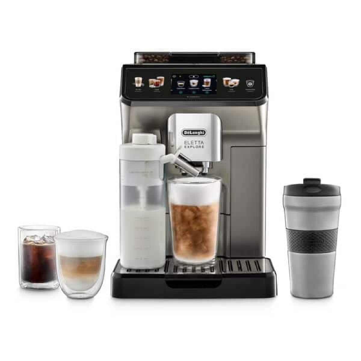 De'Longhi Eletta Explore ECAM450.86.T Titanium Bean-to-Cup Coffee Machine