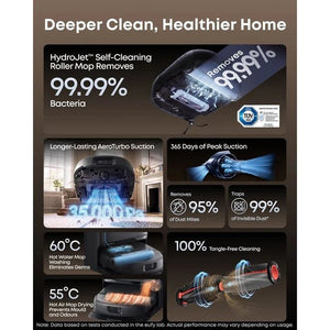 eufy Robot Vacuum Omni E35 with All-in-One Station, Black - ROBOT VACUUM CLEANER - Beattys of Loughrea